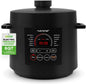 NutriChef Pressure Cooker 6 Quart Stainless Steel, Adjustable Time & Temperature, Multi Cooker for Rice, Yogurt & Meat, Fast Meal Prep