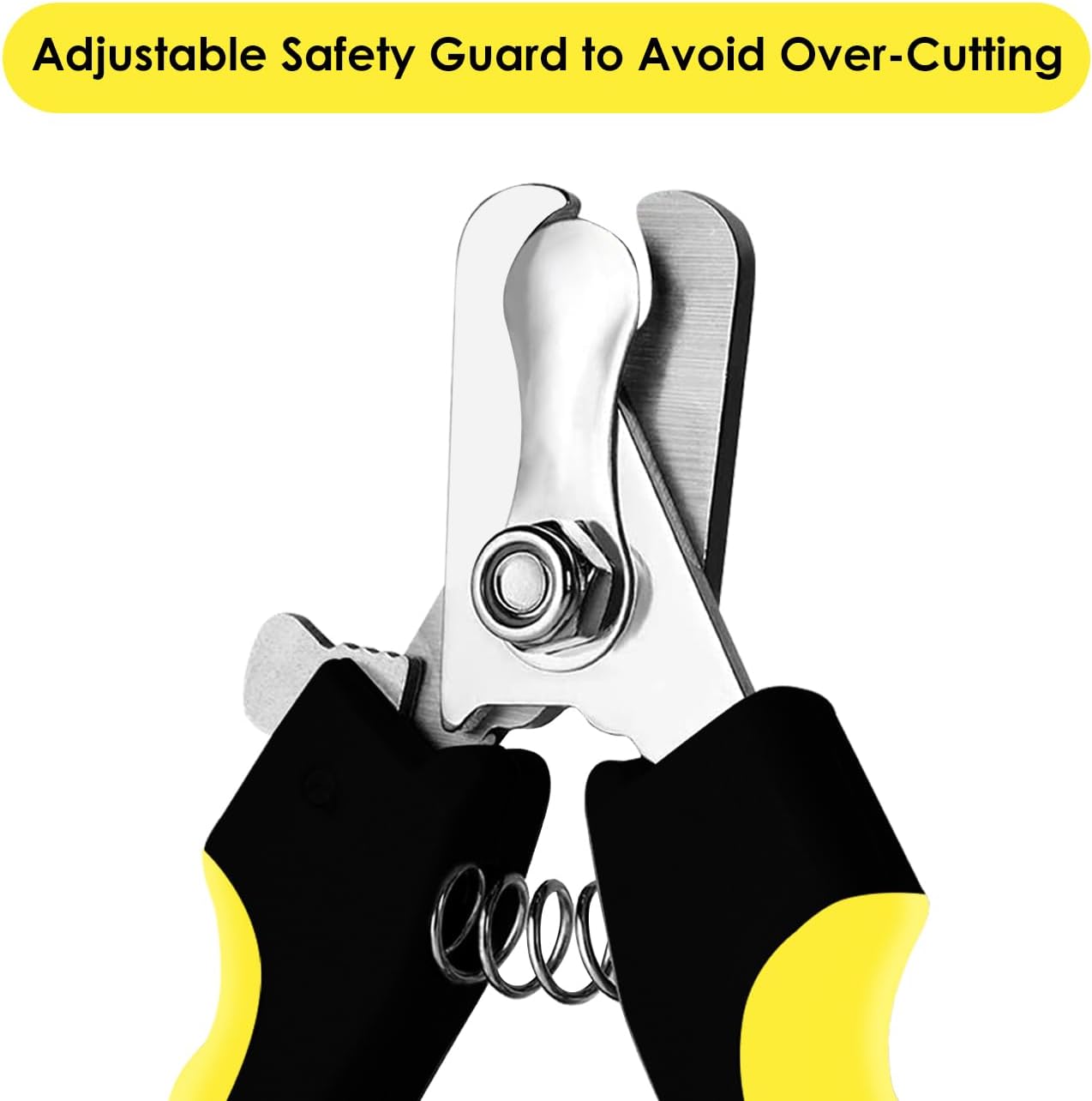 Candure Cat Nail Clippers Stainless Steel Cat Claw Trimmers for Rabbits,Guinea Pigs, Birds, Puppies, Kittens and Small Animals- Pet Nail Clippers for Professional and Home Use (Black)