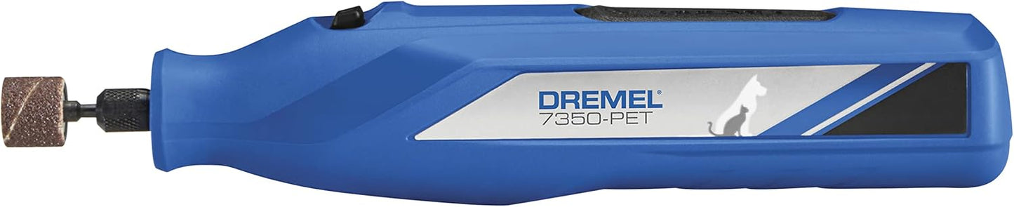 Dremel 7350-PET 4V Pet & Dog Nail Grinder, Easy-to-Use & Safe Nail Trimmer, Professional Pet Grooming Kit - Works on Large, Medium, Small Dogs & Cats