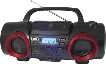 NAXA NPB-267 Mp3/Cd Classic Bluetooth Boom Box