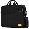 MOSISO 360 Protective Laptop Shoulder Bag Compatible with MacBook Pro 16 2023-2019 M2 A2780 M1 A2485 Pro/Max A2141,15-15.6 inch Notebook,Polyester Sleeve with 3 Front Pockets&Fix Handle&Belt,Black - PuriLite