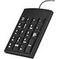 Purilite Select Slim Wired Numeric Keypad | 18-Key Plug & Play USB Number Pad