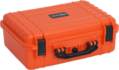 MEIJIA All Weather Portable Waterproof Hard Case,Camera Case with Customizable Fit Foam, Perfectly Protection of Camera, Drones,Pistols,Lens,Equipments,18.5 x14.06x6.93inches