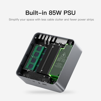 Beelink SER8 Mini PC, AMD Ryzen 7 8845HS(4nm, 8C/16T) up to 5.1GHz, Mini Computer 32GB DDR5 RAM 1TB M.2 NVME SSD, Desktop PC 4K@144Hz Triple Display, Mini Gaming Computer WiFi6/BT5.2/2.5Gbps/W-11 Pro