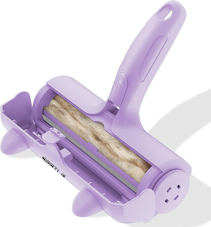 Sebtle Pet Hair Remover Roller,Reusable Animal Hair Removal Brush for Dogs and Cats,Lint Remover Easy to Clean Pet Fur from Carpet,Sofa,Bedding,Furniture and Rugs-Grey