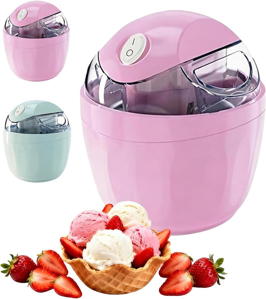 2026 New Small Home Mini Ice Cream Maker, Just 15 Minutes, One-touch Dessert Maker, Single Serving Of Gelato, Frozen Yogurt, Easy One-touch Dessert Maker For Families Pink