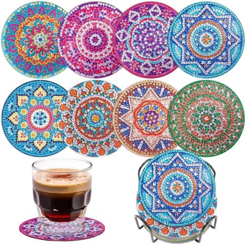 Purilite Select Cat Diamond Art Coasters Kit