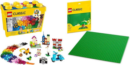 LEGO Classic Large Creative Brick Box 10698 Building Toy Set, Toy Storage Solution for Home or Classrooms, Interactive Building Toy for Kids, Boys, and Girls