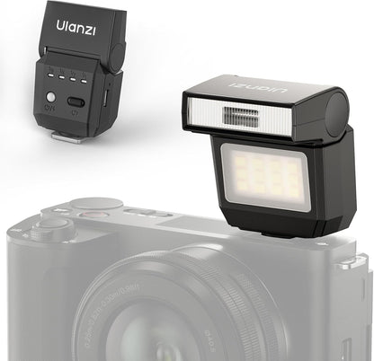 ULANZI Mini Camera Flash SL01 Speedlite Digital Camera Speedlight with Hot Shoe, Compatible with Sony/Canon/Fuji/Nikon/Panasonic/Olympus/Pentax