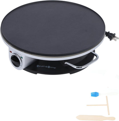 Eacam 1000W Electric Crepe Maker 13 Inch Non Stick Pancake Hine with Spreader Spatula Adjustable Temp Control for Kitchen Baking