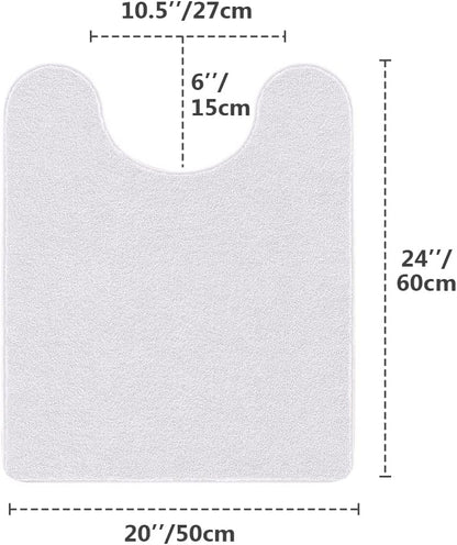 Bathroom Rugs Set 2 Pieces - Bath Rugs Ultra Soft Absorbent Non-Slip Fluffy Thick Microfiber Cozy Bath Mats Set for Tub Shower Bathroom Floors Accessories, 20"x32" & 16"x24" Set of 2 (Beige)