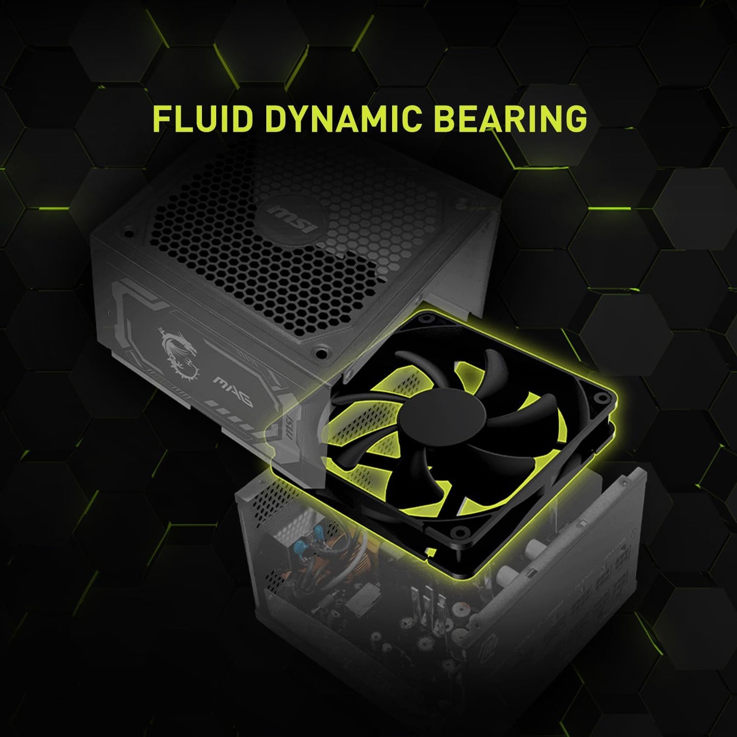 MSI MAG A750GL PCIE 5 Gaming Power Supply - Full Modular - 80 Plus Gold Certified 750W - Compact Size - ATX PSU - PuriLite