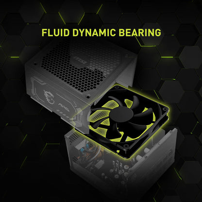 MSI MAG A750GL PCIE 5 Gaming Power Supply - Full Modular - 80 Plus Gold Certified 750W - Compact Size - ATX PSU - PuriLite