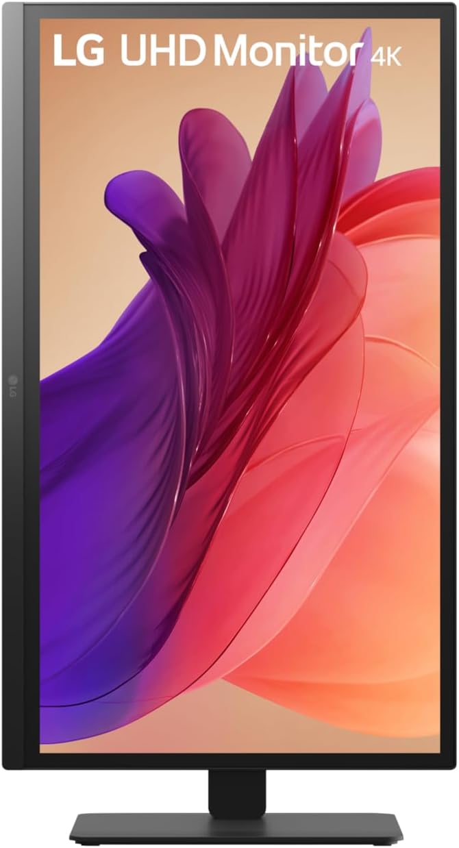 LG 27" 27BA45U-B 27" Ultrafine UHD (3840 x 2160) 4K IPS Monitor – 5ms 60Hz HDR10, DCI-P3 90%, Tilt/Height/Swivel/Pivot Adjustment, HDMI & DisplayPort, Eye Comfort, Black