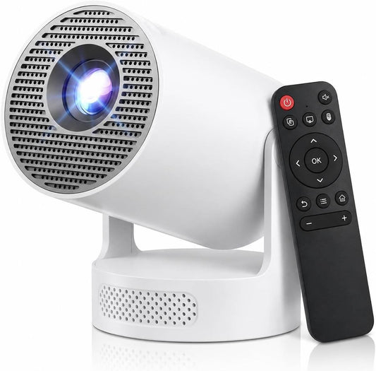 Mini Projector 4K, WiFi & Bluetooth 5.4, Built-in Apps, Auto Keystone | Short Throw, 180° Adjustable, Portable Smart Projecteur for Home/Outdoor Movies/Bedroom/Gaming (HY300Ultra, 2026 Upgrade)