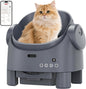 Open-Top Self-Cleaning Cat Litter Box, Automatic Cat Litter Box with APP Control, Odor-Free Waste Disposal Includes Trash Bags
