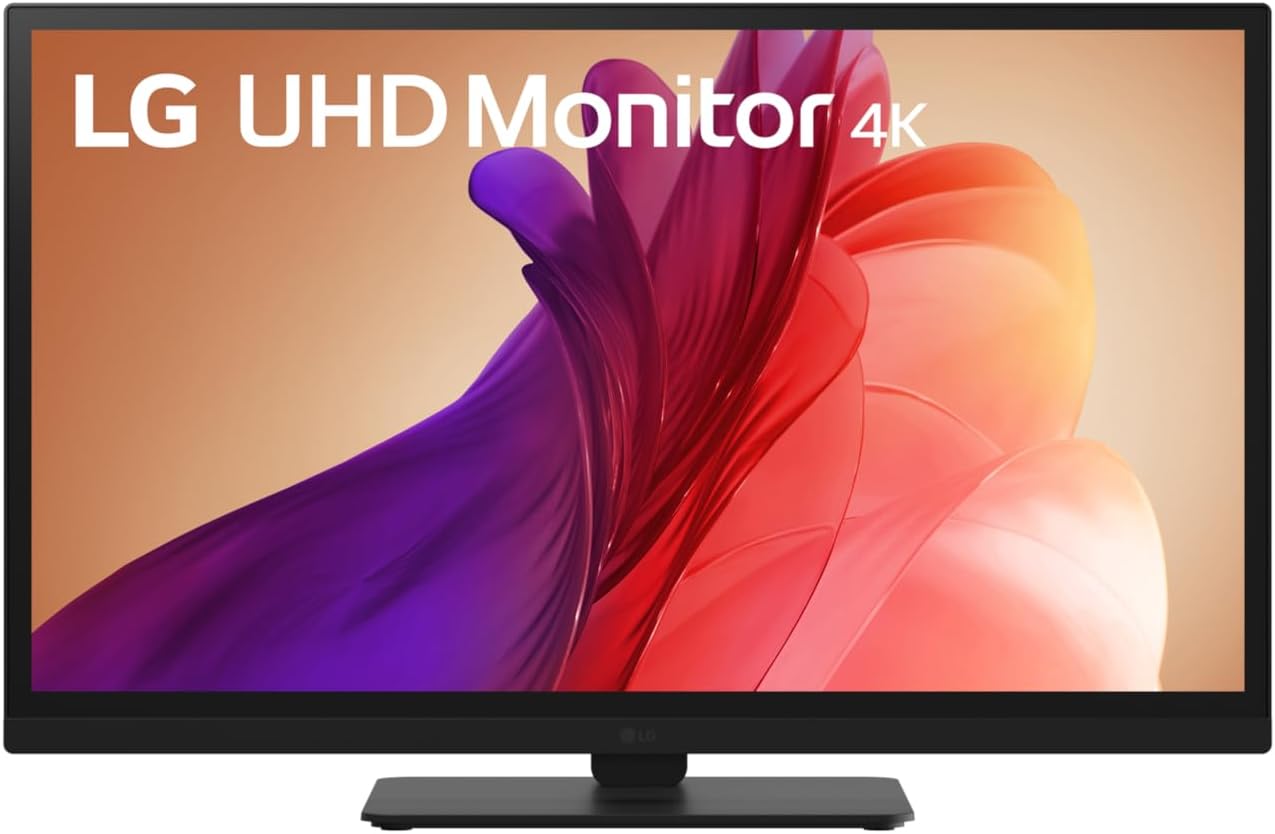 LG 27" 27BA45U-B 27" Ultrafine UHD (3840 x 2160) 4K IPS Monitor – 5ms 60Hz HDR10, DCI-P3 90%, Tilt/Height/Swivel/Pivot Adjustment, HDMI & DisplayPort, Eye Comfort, Black