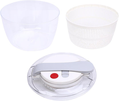 SENECESLI Salad Spinner, Easy Press Vegetable Dryer PP for Lettuce (Black)