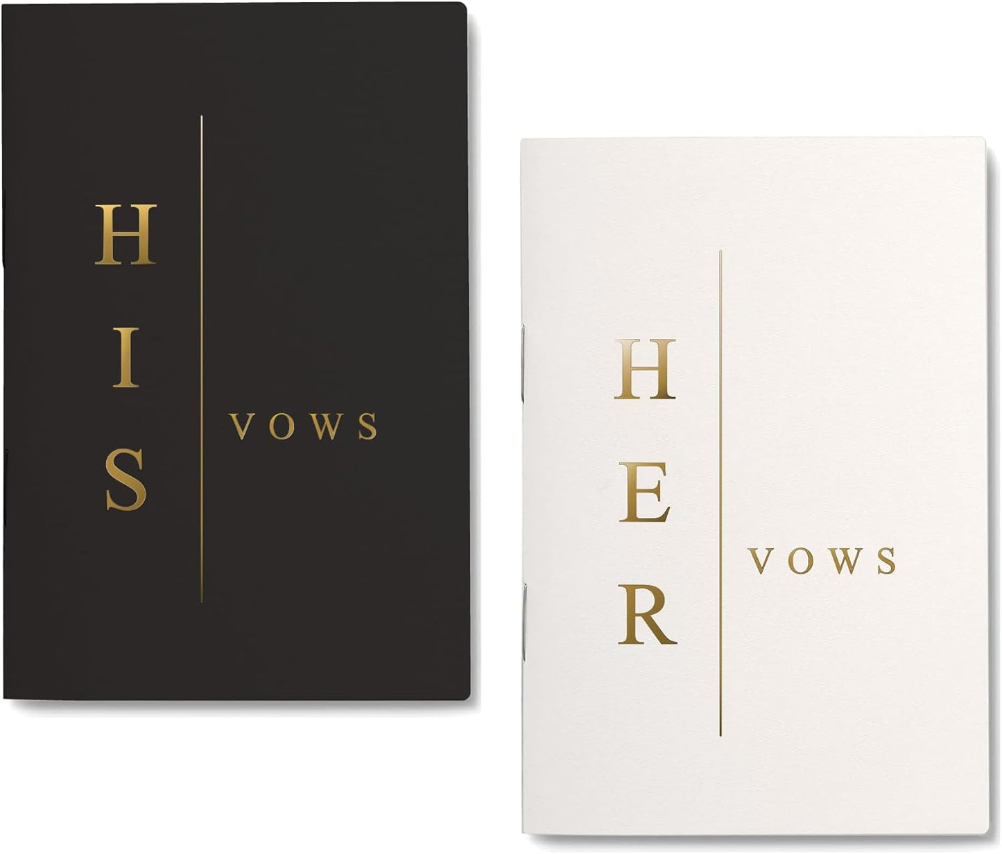 GroomBrideGifts Wedding Vow Book for His and Hers, Soft Touch, Perfectly Sized Bride and Groom Vow Books, Wedding Essentials, Wedding Registry Ideas, His and Hers Gifts