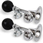 Cozihom Bike Bugle Horn, Metal Squeeze Clown Bugle for Bicycle, Bicycle Bell, Universal, Fit for 22.2mm Handlebar, 2 Pack