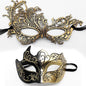 Masquerade Mask for Couple Men Venetian Mask for Halloween Lace Masque Costume Eyemask Party Prom Ball Mardi Gras (golden)