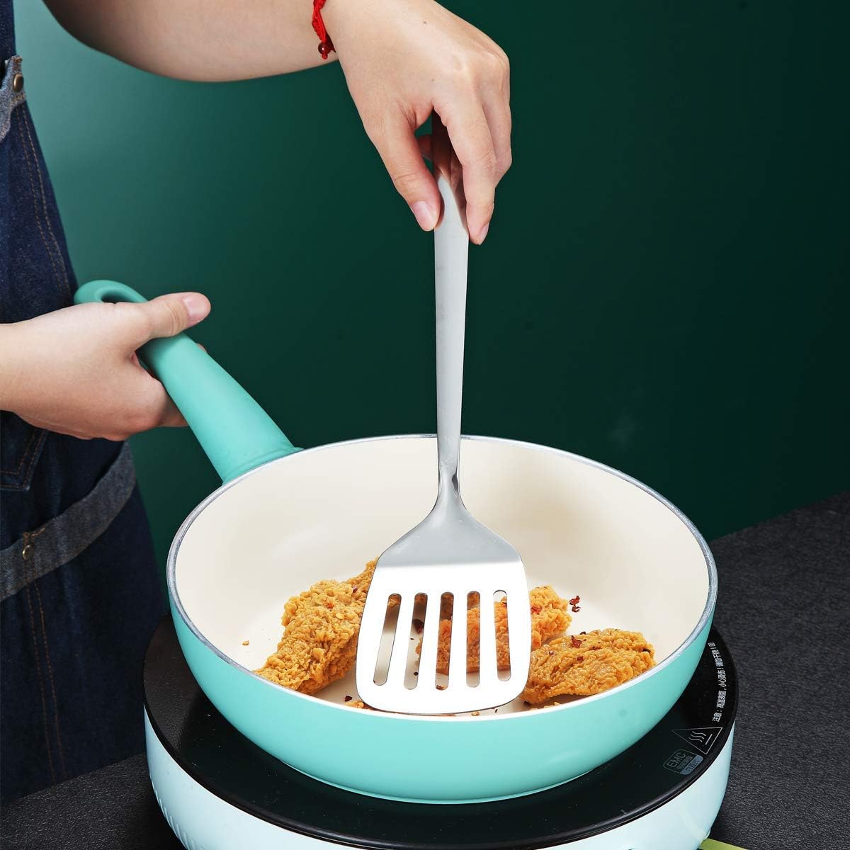 Stainless Steel Cooking Utensils Set, Berglander 13 Pieces Kitchen Utenisls Set, Kitchen Tools Set with Utensil Holder Non-Stick and Heat Resistant,Dishwasher Safe, Easy to Clean (13 Packs)