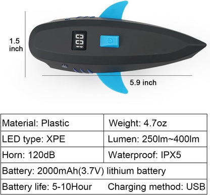 LESOVI Bike Horn with Light, 120dB Electric Bicycle Bell & 400LM Rechargeable Headlight, IPX4 Waterproof Kids Bike Accessories for Boys/Girls, Scooters