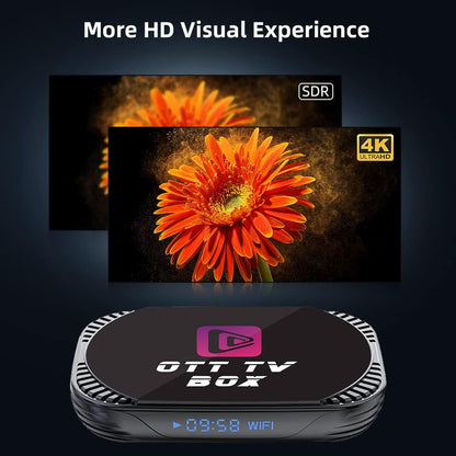 Android 11 TV Box MXIII Pro Android TV Box 11.0 Amlogic S905X4 Quad Core 64 Bits, 4GB RAM 64GB ROM Android Box with 1000M LAN AV1 8K/6K/4K 3D USB 3.0 BT 4.0