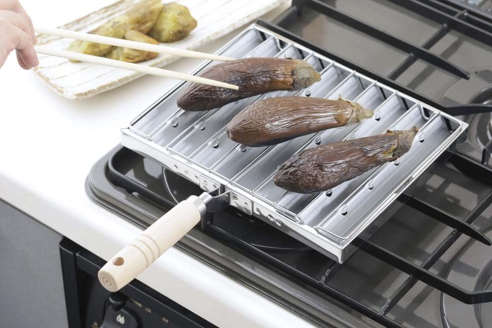 Gas Stovetop Grill Pan | Stainless Steel Indoor Grilling and Roasting Tray