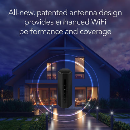 NETGEAR Nighthawk Tri-Band WiFi 7 Router (RS300) - Security Features, BE9300 Wireless Speed (up to 9.3Gbps) - Covers up to 2,500 sq. ft., 100 Devices - 2.5 Gig Internet Port