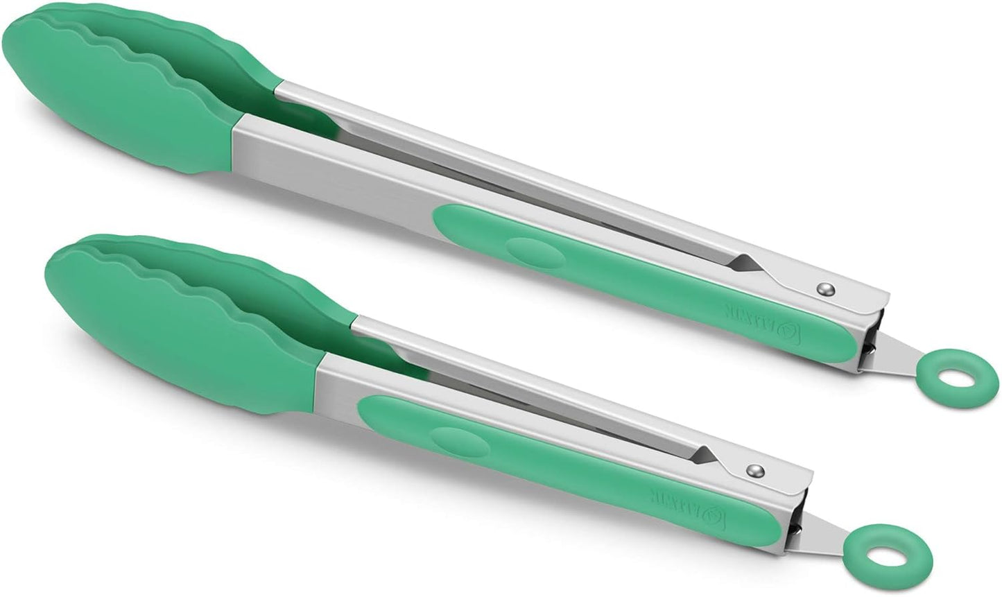 Purilite Select Silicone &amp; Stainless Steel Kitchen Tongs