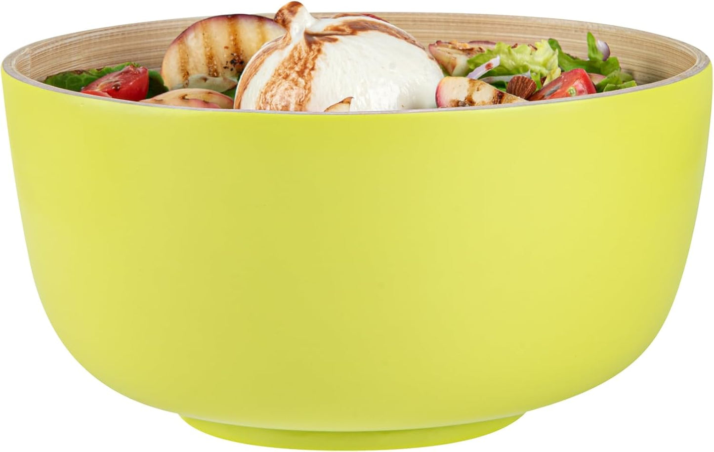 Restaurantware-Bambuddha 51 Ounce Extra Large Salad Bowl, 1 Heavy-Duty Round Salad Bowl - Sustainable, Reusable, Blue Bamboo Serving Dish, for Serving Salads, Fruits, and Appetizers