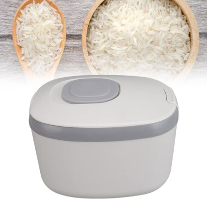 Rice Container, Bug Proof Rice Storage Bin, Odorless Airtight Rice Box with Clear Window for Grains Sugar Flour (S Gray (5kg/11.0lb))