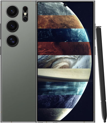 Unlocked Cell Phones Smartphone Unlocked Phones 8+256GB 6.8" HD Screen Dual SIM 108MP+48MP Camera and Built-in Pen (Violet)