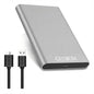 External Hard Drive 2TB USB 3.0,Portable HDD Storage Silver Plug and Play Compatible with PC/Laptop/Mac os