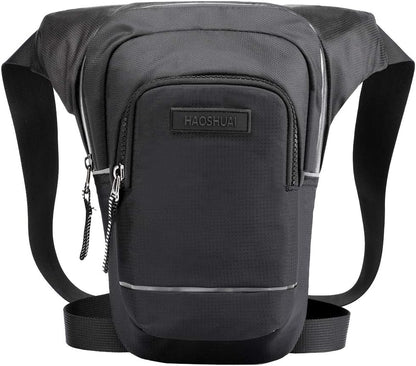 Motorcycle Drop Leg Bag Nylon Waist Pack for Men Women Travel Hiking Tactical Cycling Bike Ride Riding Crossbody Shoulder Fanny Pouch