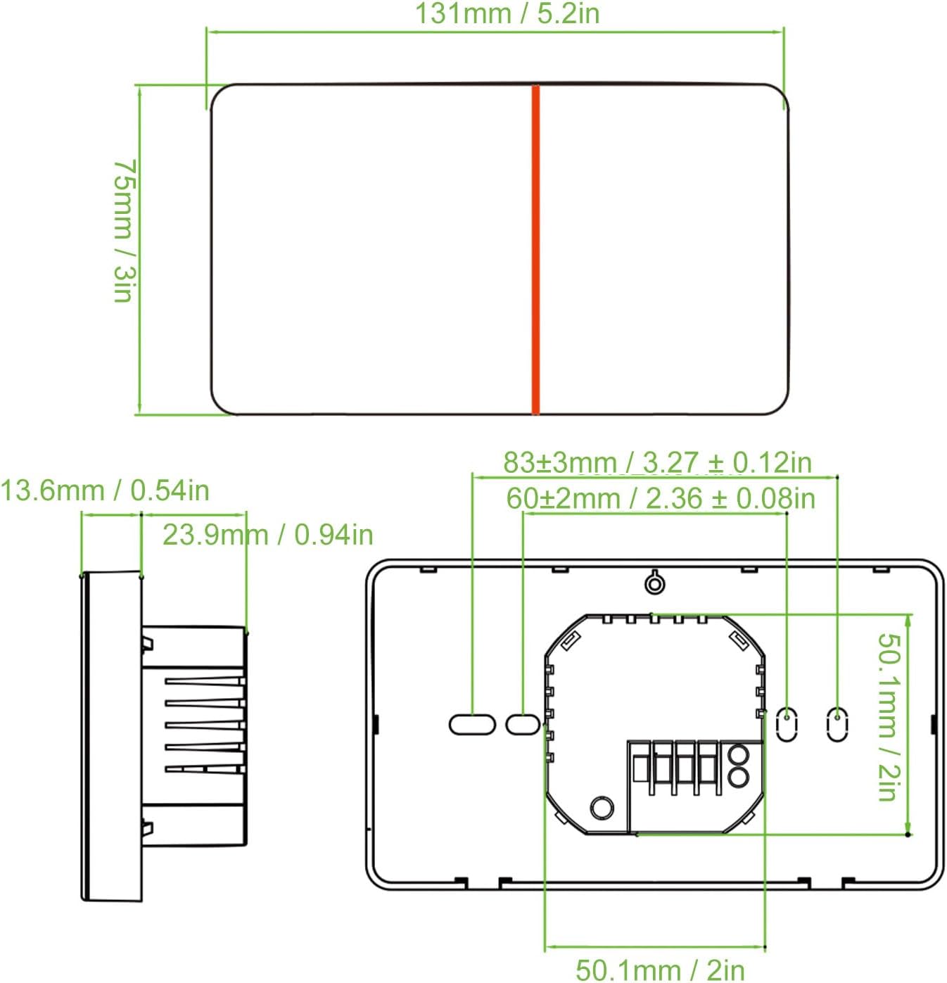Smart Thermostat, LCD Display Programmable Temperature Controller for Water Floor Heating, Digital Intelligent Wall Thermostat with Timer Working Mode