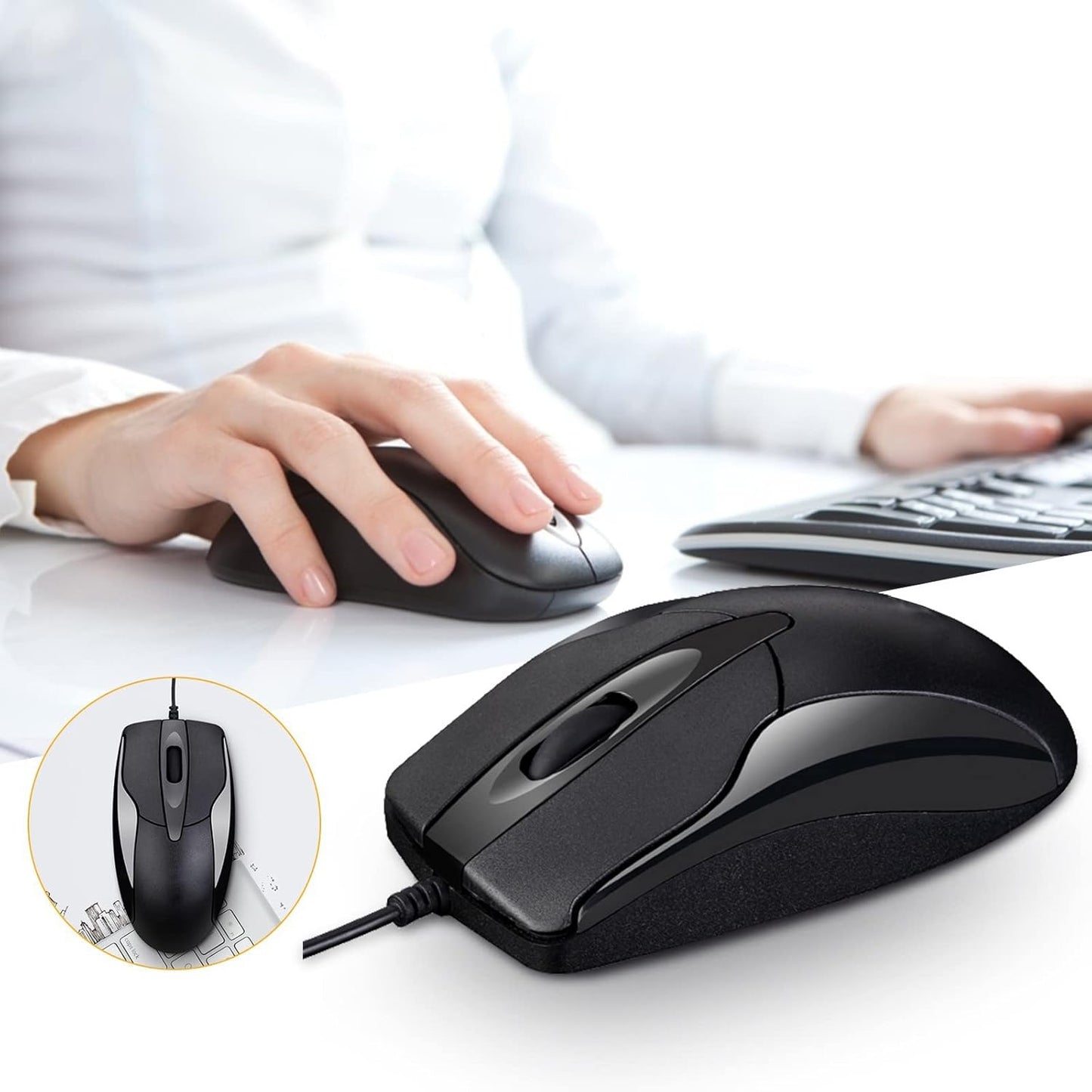 Purilite Select 1200DPI 3-Button Wired Mouse