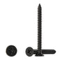 #4 * 2" Wood Screws, Flat Head Phillips Black Stainless Steel, 100Pcs Corrosion Resistant for Wood, Drywall Applications, and Outdoor Use