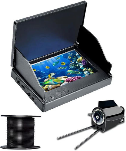 Colitt Underwater Fishing Camera, 2025 New Colitt Fishing Camera, 4.3 Inch LCD and HD Lens, 220° Wide Angle, with Night Vision Light, for Ice Lakes Sea Boat Fishing (50m)