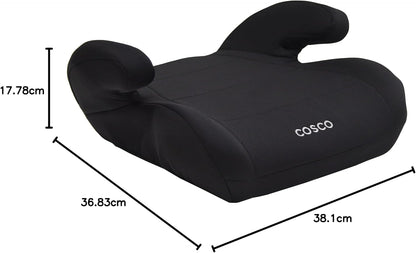 Cosco Kids Topside Lightweight Backless Belt-Positioning Booster Car Seat, Washable Cover, Black