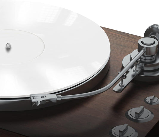 PRO SPIN White Acrylic Turntable Mat - Platter Slipmat for 12" Vinyl Vintage Record Player - Antistatic Cover, Reduces Noise & Sounds from Static & Dust - Tighter Bass Quality, Record Player Mat - PuriLite