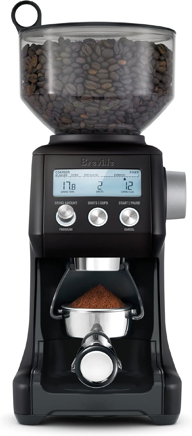 Breville BCG820BSS Smart Grinder Pro Coffee Bean Grinder, Brushed Stainless Steel