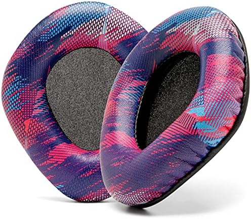 WC Upgraded Replacement Earpads for Corsair Void & Corsair Void Pro Wired & Wireless Gaming Headsets Made by Wicked Cushions | Improved Durability, Thickness, and Sound Isolation | (Red Camo)
