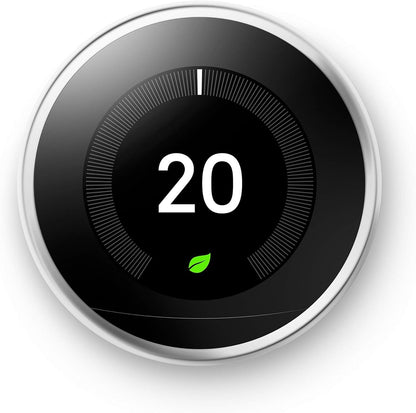 nest Learning Thermostat, 3rd Generation (Works with Amazon Alexa), Stainless Steel