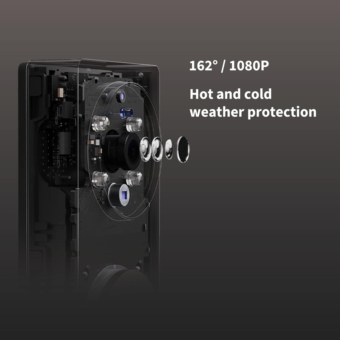 Aqara Video Doorbell G4 (Chime Included), 2.4 GHz Wi-Fi Required, 1080p FHD HomeKit Secure Video Doorbell Camera, Wireless or Wired, Supports Apple Home, Alexa, Google, IFTTT, Gray