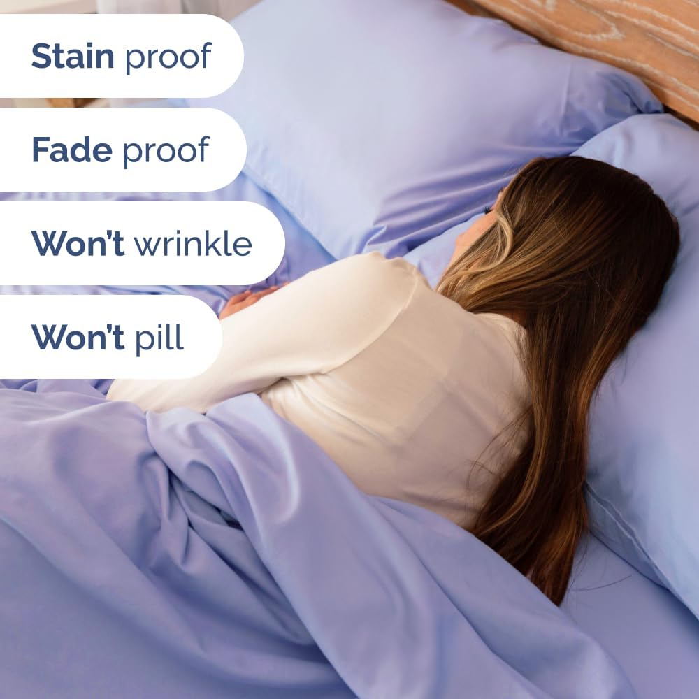 Extra Deep Queen Sheet Set - 6 Piece Breathable & Cooling Sheets - Hotel Luxury Bed Sheets Set - Easy & Secure Fit - Soft, Wrinkle Free & Comfy Sheets Set - White Sheet Set w/Extra Deep Pockets