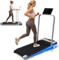 Yagud Walking Pad with 8% Incline, 3 in 1 Treadmill for Home & Office, 2.5HP Under Desk Treadmill with Handle, Portable Treadmill with Remote Control & Led Display, No Installation