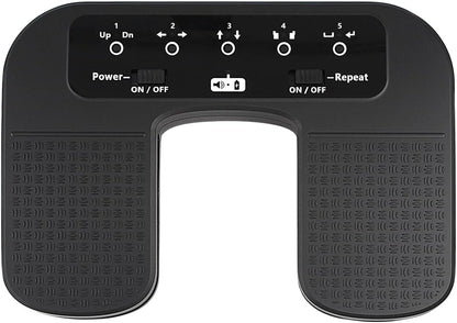 Yueyinpu Wireless Foot Pedal Hands-Free Music Page Turner for Tablets Smartphones Rechargeable Anti-Skid Pad (Classic)