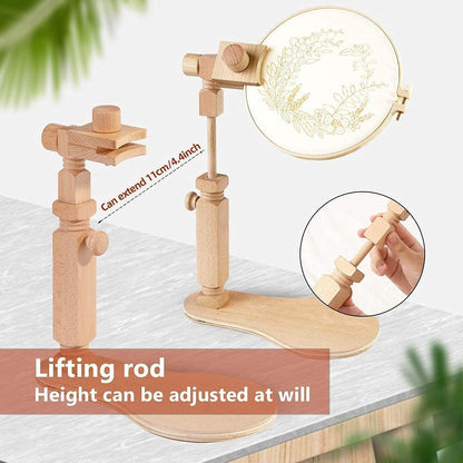 Purilite Select Adjustable Beech Wood Embroidery Hoop Stand